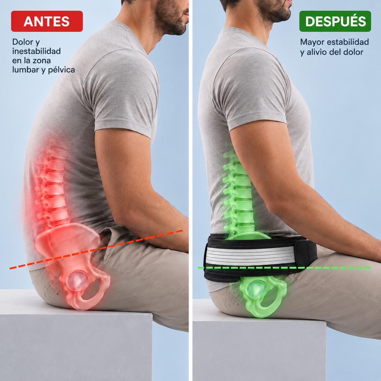 Cinturón Sacroilíaco Ajustable